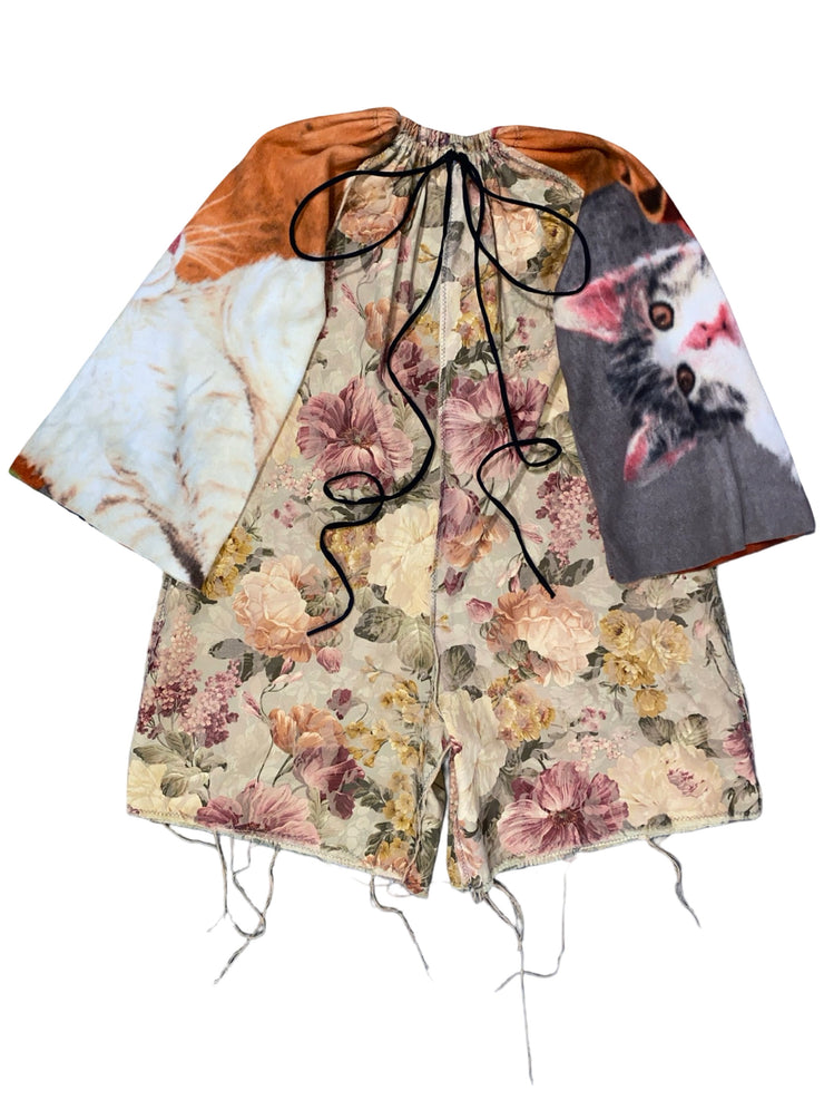 FLORAL FELINE ONESIE